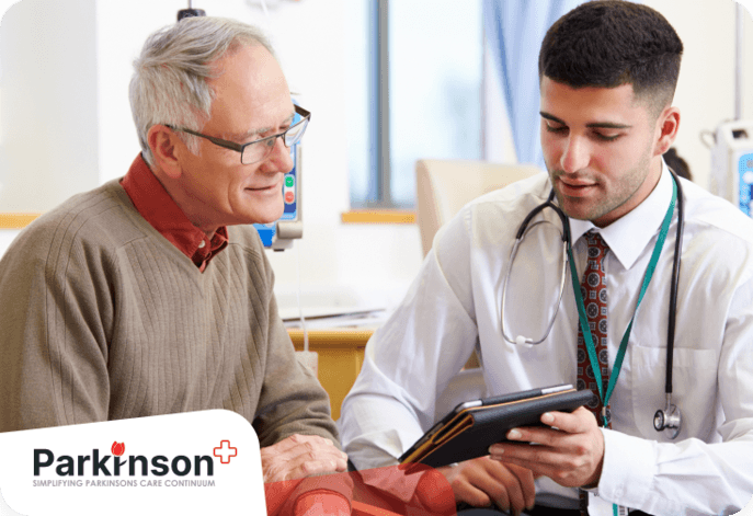 Doctor consultation with elderly patient